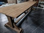 Mooie grote landelijke tuintafel, Ophalen, Gebruikt, Rechthoekig, Hout