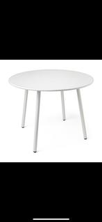 Eettafel rond wit metaal, Ophalen, 50 tot 100 cm, Rond, 50 tot 100 cm