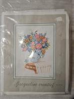 Borduurpakket boeket op tafeltje, Ophalen of Verzenden, Nieuw, Borduurpakket