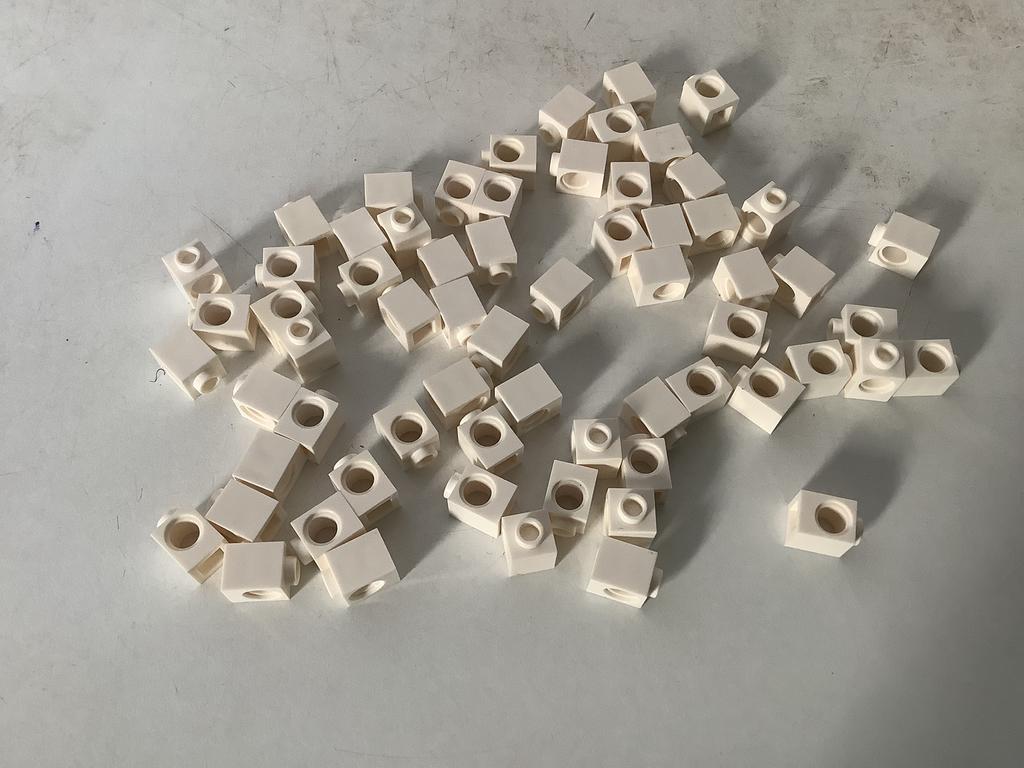Lego technic steen 1x1 met gat wit, Kinderen en Baby's, Speelgoed | Duplo en Lego, Ophalen of Verzenden, Gebruikt, Losse stenen