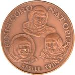 EUGENE CERNAN - RONALD EVANS EN HARRISON SCHMIDT DE AARDE, Postzegels en Munten, Penningen en Medailles, Ophalen of Verzenden