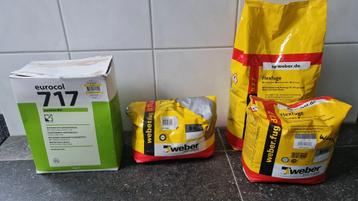 Tegelvoegsel Eurocol 717, Weber flexvoeg 877 en  870 beschikbaar voor biedingen