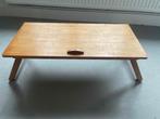 Opklapbare houten laptoptafel met verstelbaar blad, Ophalen, Gebruikt