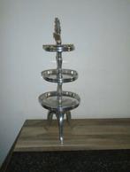 Riviera Maison Zilveren Mini 3Laags Etagere Oude Collectie, Ophalen of Verzenden, Zo goed als nieuw