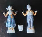 Antieke beeldjes , waterdragers ,met juk & emmertje, Ophalen of Verzenden, Gebruikt