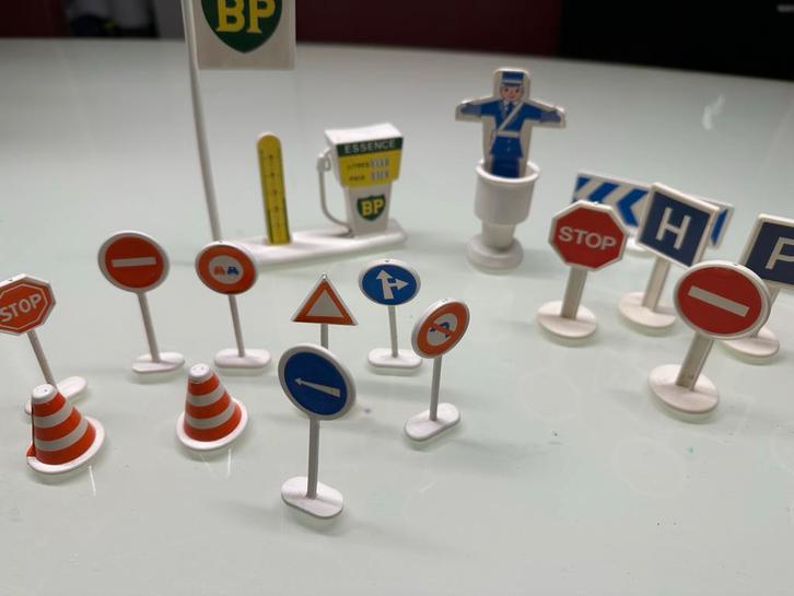 Vintage Verkeersborden Speelgoed Set 1980, Kinderen en Baby's, Speelgoed | Overig, Gebruikt, Jongen of Meisje, Ophalen of Verzenden