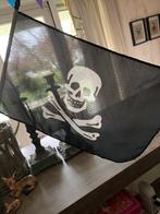 Stoffen piraten vlag zwart wit, Ophalen of Verzenden, Zo goed als nieuw