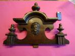 ANTIEK HOUTEN KLOK ORNAMENT COMTOISE STAANDEKLOK, Ophalen of Verzenden