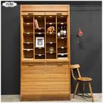 Originele eikenhouten Jerry roldeurkast, Kast Archiefkast, Huis en Inrichting, Kasten | Buffetkasten, Ophalen, Vintage Antiek Officestijl