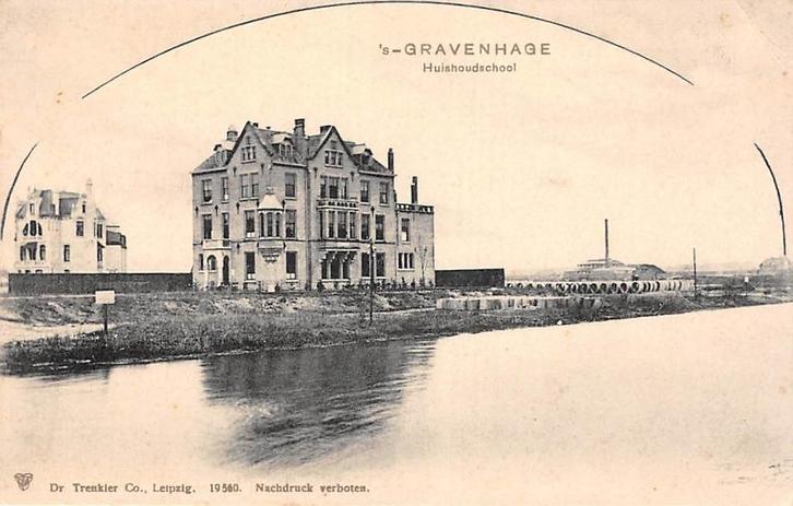 's-Gravenhage Huishoudschool, Verzamelen, Ansichtkaarten | Nederland, Ongelopen, Zuid-Holland, Voor 1920, Ophalen of Verzenden