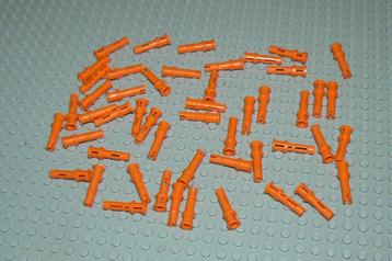 L649 Technic pin L3 met stop oranje 50 st. beschikbaar voor biedingen