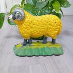 Vintage 1950 schaap gietijzeren deurstopper, Verzenden, Gebruikt