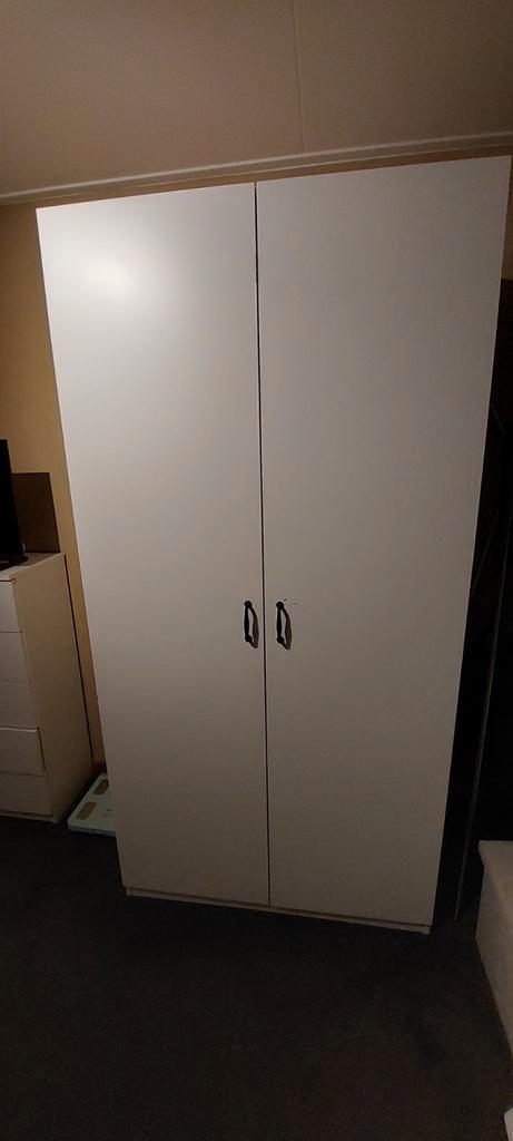 Pax Kledingkast Wit - 1 Meter Breed in goede staat, Huis en Inrichting, Kasten | Kledingkasten, Gebruikt, 200 cm of meer, 100 tot 150 cm
