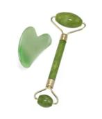 Jade Gezichtsmassage Roller + Gua Sha, Ophalen of Verzenden, Nieuw, Gehele gezicht, Overige typen