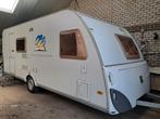 Knaus Sudwind 550 fsk met stapelbed en airco, Caravans en Kamperen, Caravans, Rondzit, Particulier, Koelkast, Knaus