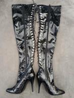 Lak Overknee Laarzen Stiletto Hak - Maat 40 Nieuw, Kleding | Dames, Schoenen, Ophalen of Verzenden, Nieuw, Zwart, Hoge laarzen