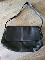 Zgan zwart leren schoudertas handtas Esprit, Zwart, Esprit, Ophalen of Verzenden, Zo goed als nieuw