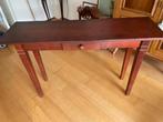 Leuke houten sidetable met lade, Huis en Inrichting, Ophalen, Gebruikt, 100 tot 150 cm, 25 tot 50 cm