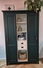 Groene Schuifdeurkast met Veel Ruimte, Huis en Inrichting, Kasten | Kledingkasten, Ophalen, 25 tot 50 cm, 100 tot 150 cm, 150 tot 200 cm