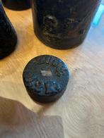 Antieke gewichten - 2kg, 1kg, 500g, 200g, 100g, Antiek en Kunst, Antiek | Gereedschap en Instrumenten, Ophalen