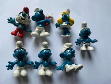 Smurf Schleich 7 stuks zie de foto's beschikbaar voor biedingen