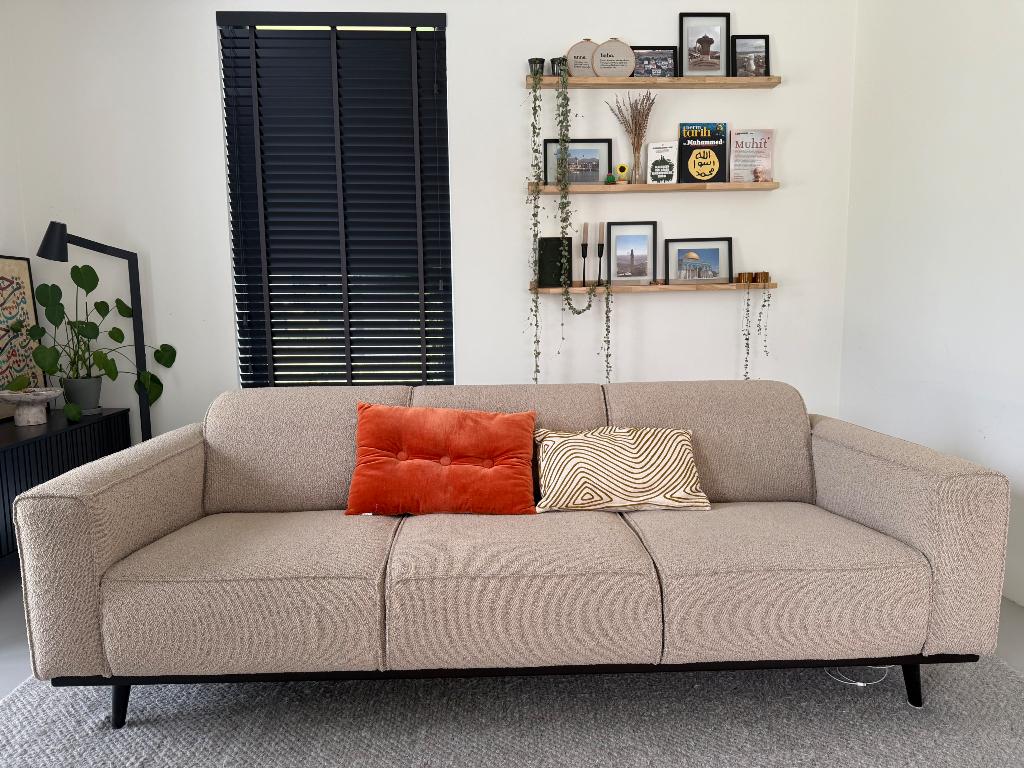 be pure home - statement 3-zits bank, Ophalen, 250 tot 300 cm, Minder dan 75 cm, Driepersoons