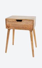 Loods5 Eikenhouten Nachtkastjes (2 stuks), Nieuw, Ophalen of Verzenden, 45 tot 65 cm, Minder dan 55 cm