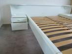 2 persoons bed met nachtkastjes en bedombouw, Huis en Inrichting, Ophalen, Minder dan 55 cm, Hout, 65 cm of meer