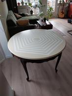 Ronde uitschuifbare eettafel 110/145 cm, Ophalen, Gebruikt, Rond, Vijf personen of meer