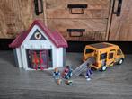 Playmobil school met bus, Ophalen of Verzenden, Gebruikt, Complete set