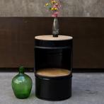 Bijzettafel Barrel, Ophalen, Minder dan 50 cm, Metaal, Rond
