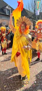 Super kleurrijke loopgroep optocht carnaval Vuur en vlam, Ophalen, Zo goed als nieuw, Carnaval