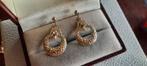 Vintage Victoriaanse  oorbellen met Swarovski kristal, Ophalen of Verzenden, Overige materialen, Oorbellen