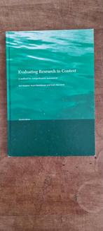 Evaluating Research in Context - 2e editie, Boeken, Studieboeken en Cursussen, Jack Spaapen, Huub Dijstelbloem, Frank Wamelink