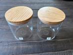 Originele Nespresso glazen voorraadpotten, 2 stuks, Huis en Inrichting, Overige typen, Nieuw, Ophalen of Verzenden, Glas