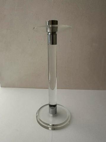 Vintage Retro kandelaar plexiglas jaren ‘70 beschikbaar voor biedingen