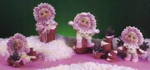 Poinsetta (kerstroos) baby's van keramiek (biscuit), Hobby en Vrije tijd, Pottenbakken, Nieuw, Ophalen of Verzenden