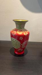 Decoratieve vaas – rood met groen, Ophalen of Verzenden, ., ., .