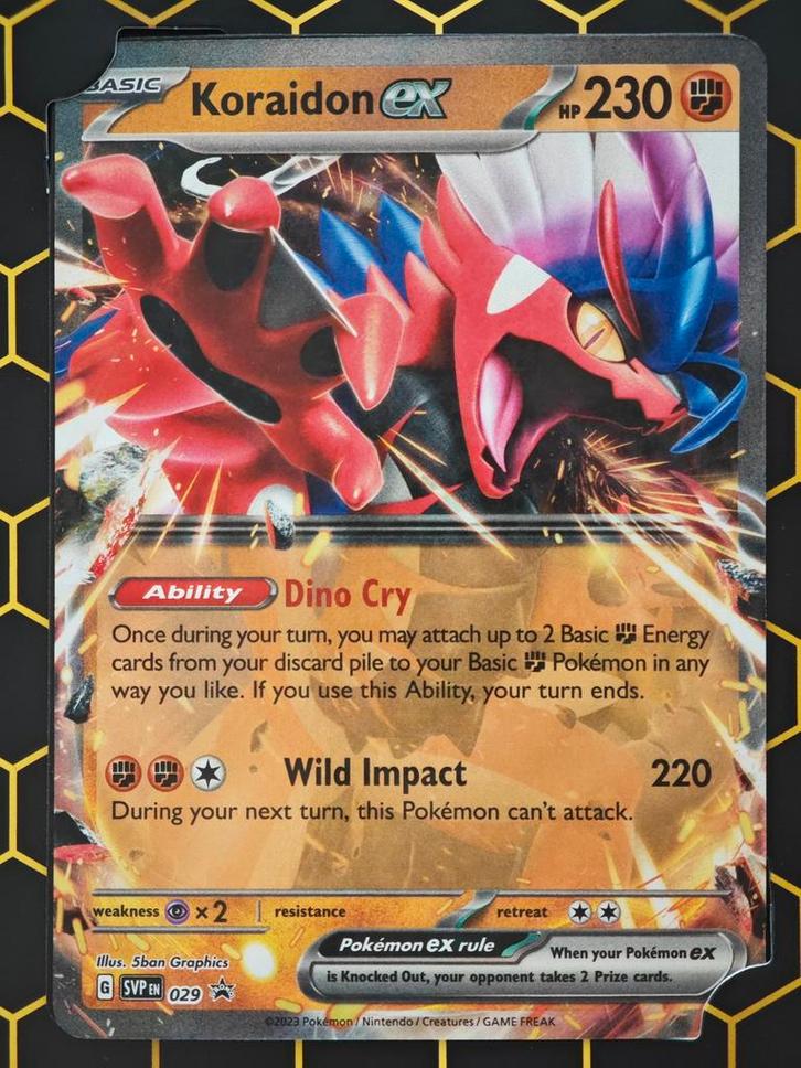 Koraidon EX Promo - Nieuwstaat! Pokémon, Verzamelen, Poppetjes en Figuurtjes, Ophalen of Verzenden
