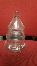 Glazen snoep of koekjes pot voor kerst, Ophalen of Verzenden, Gebruikt