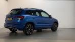 Skoda Karoq 1.5 TSI 150pk DSG ACT Sportline Business Panoram, 65 €/maand, Stof, 4 cilinders, Blauw