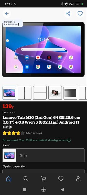 Lenovo Tab M10HB - Tablet beschikbaar voor biedingen