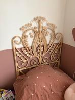 Rotan hoofdbord, Huis en Inrichting, Slaapkamer | Bedden, Eenpersoons, Zo goed als nieuw, Hout, 140 cm