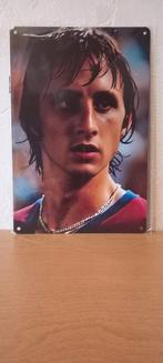Blikken bord Johan Cruijff 20x30 cm, Verzamelen, Sportartikelen en Voetbal, Ophalen of Verzenden, Nieuw, Ajax, Poster, Plaatje of Sticker