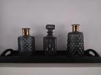 Karaf of vaas, Huis en Inrichting, Woonaccessoires | Vazen, Overige kleuren, Ophalen of Verzenden, Minder dan 50 cm, Glas