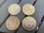 4 zilveren Eagles Munten, Setje, Zilver, Euro's, Koningin Beatrix