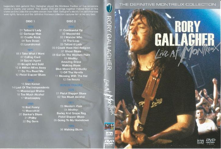 DVD  Rory Gallagher live at Montreux, Cd's en Dvd's, Dvd's | Muziek en Concerten, Zo goed als nieuw, Muziek en Concerten, Alle leeftijden