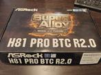 ASRock H81 Pro BTC R2.0 - Mining/AI Moederbord, Computers en Software, Moederborden, DDR3, Ophalen of Verzenden, Zo goed als nieuw