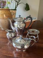 Vintage verzilverde vierdelige koffieset, Ophalen of Verzenden