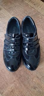Durea damesschoen maat 40 zwart leer z.g a.n., Durea, Ophalen of Verzenden, Zo goed als nieuw, Instappers
